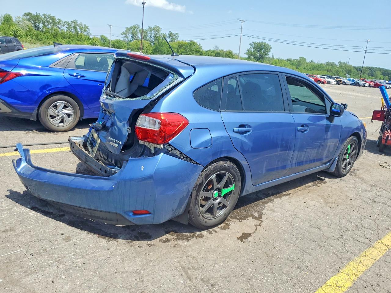 2014 Subaru Impreza Blue vin: JF1GPAA66E9249589
