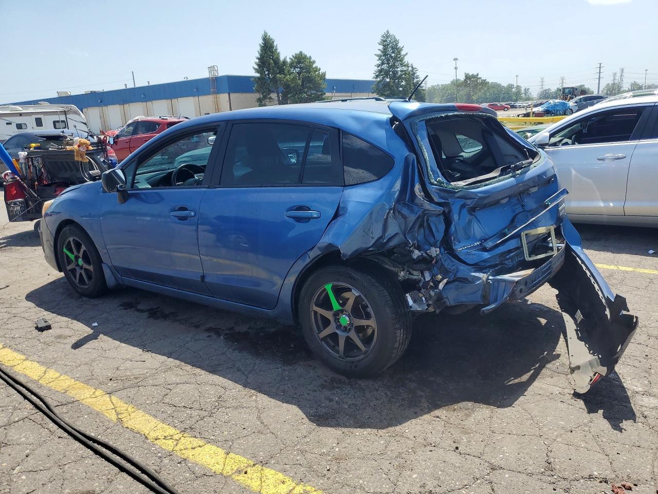 2014 Subaru Impreza Blue vin: JF1GPAA66E9249589
