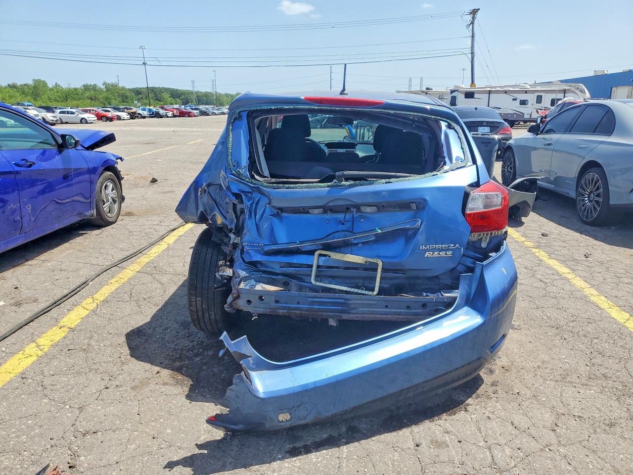 2014 Subaru Impreza Blue vin: JF1GPAA66E9249589