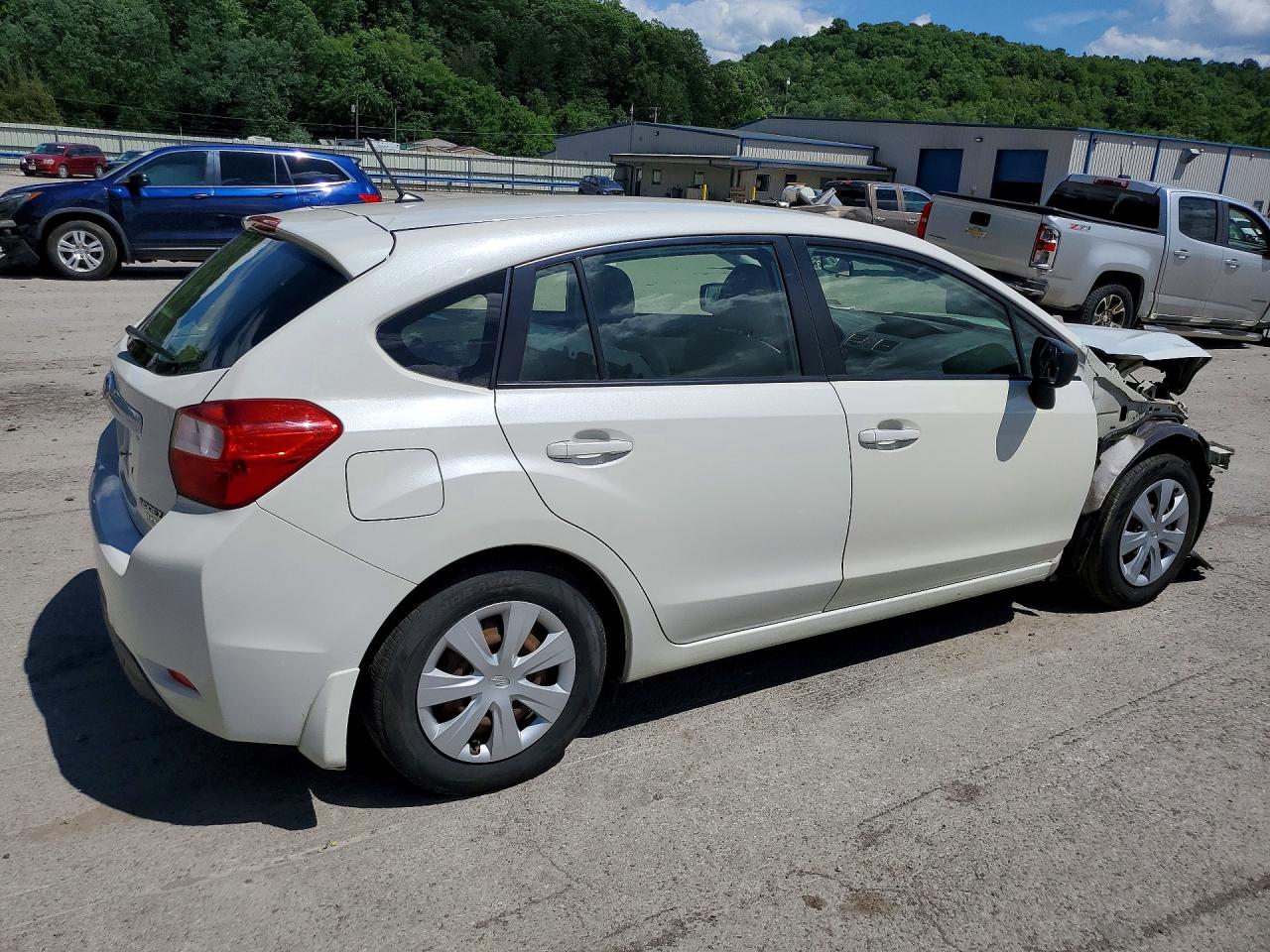 2015 Subaru Impreza White vin: JF1GPAA66F8232489
