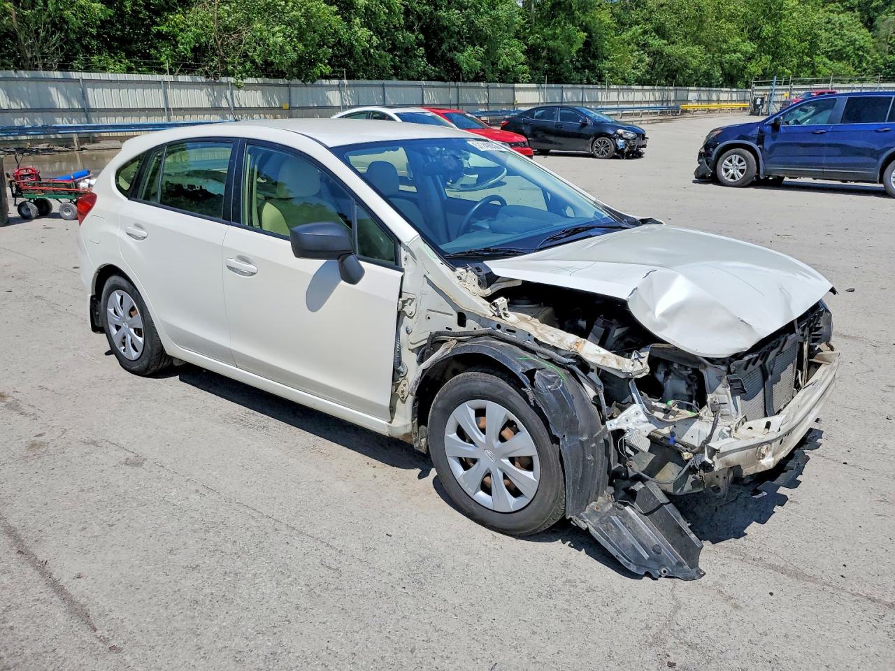 2015 Subaru Impreza White vin: JF1GPAA66F8232489