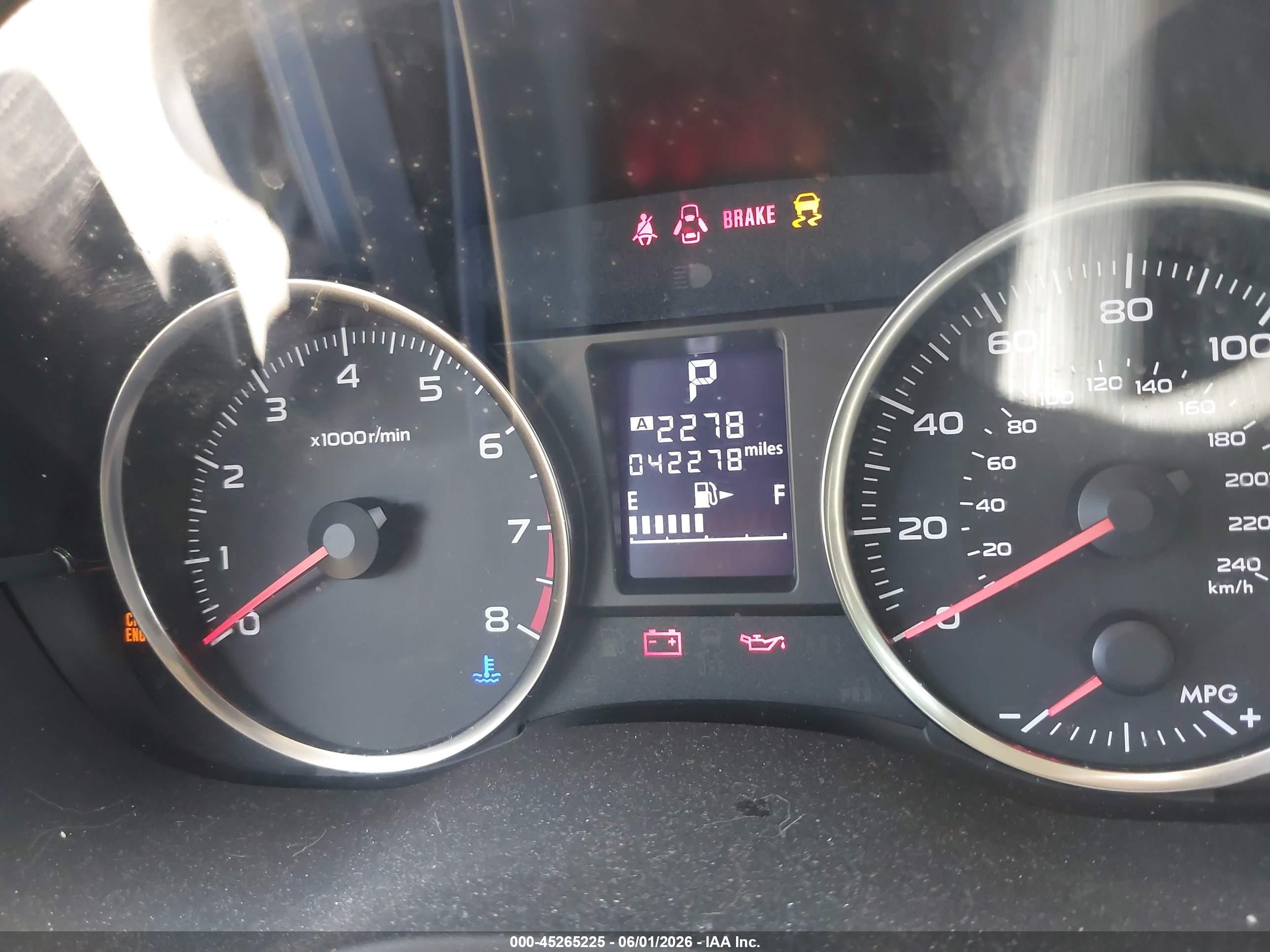 2015 Subaru Impreza 2.0i Серый vin: JF1GPAA66F8328574