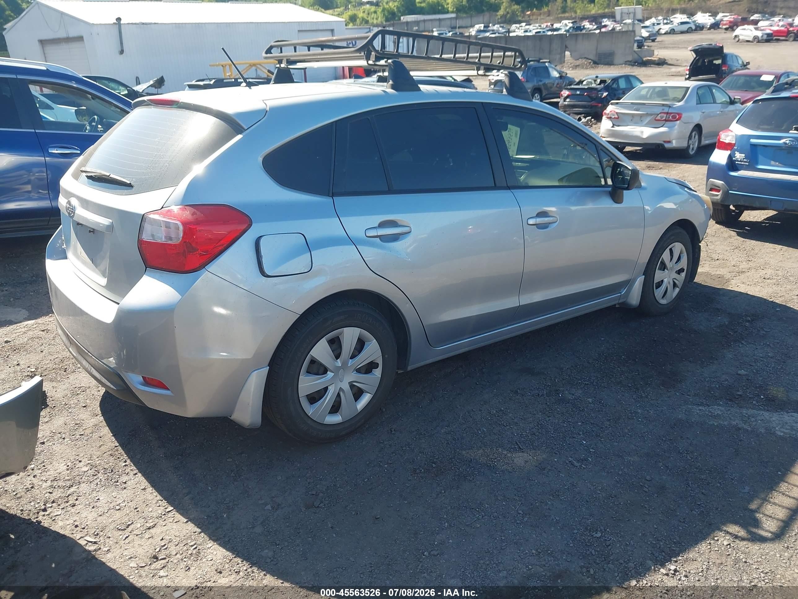 2015 Subaru Impreza 2.0i Silver vin: JF1GPAA66FH206605