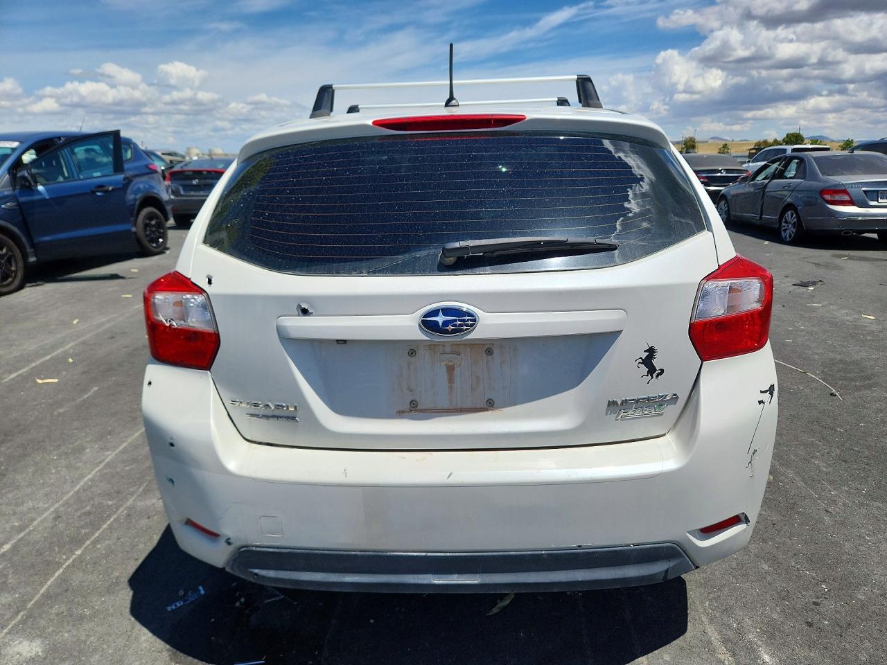 2015 Subaru Impreza White vin: JF1GPAA66FH265783