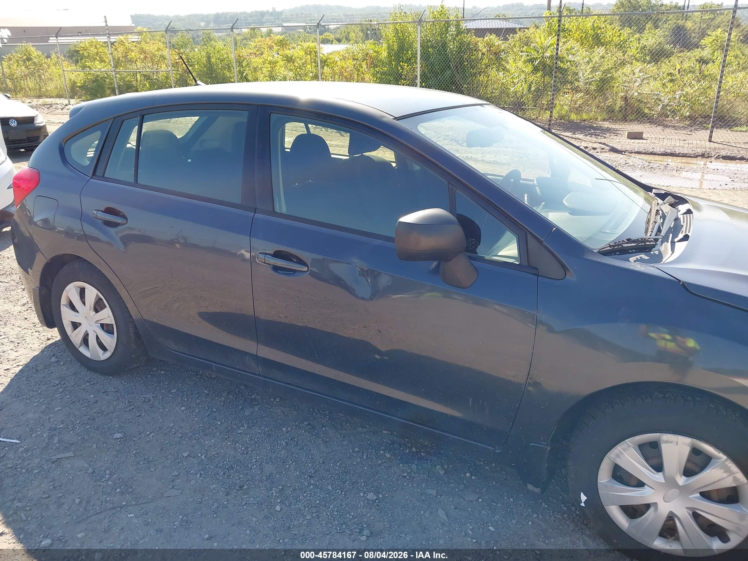 2012 Subaru Impreza 2.0i Серый vin: JF1GPAA67CH246459