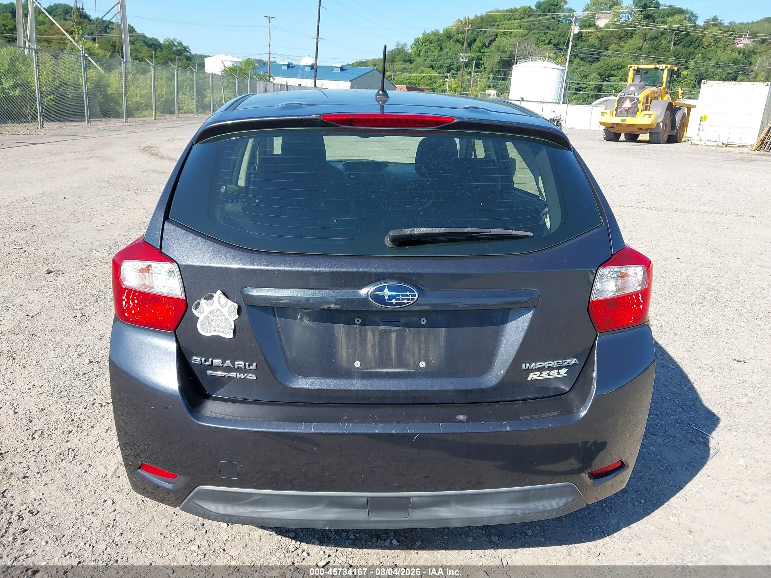2012 Subaru Impreza 2.0i Серый vin: JF1GPAA67CH246459