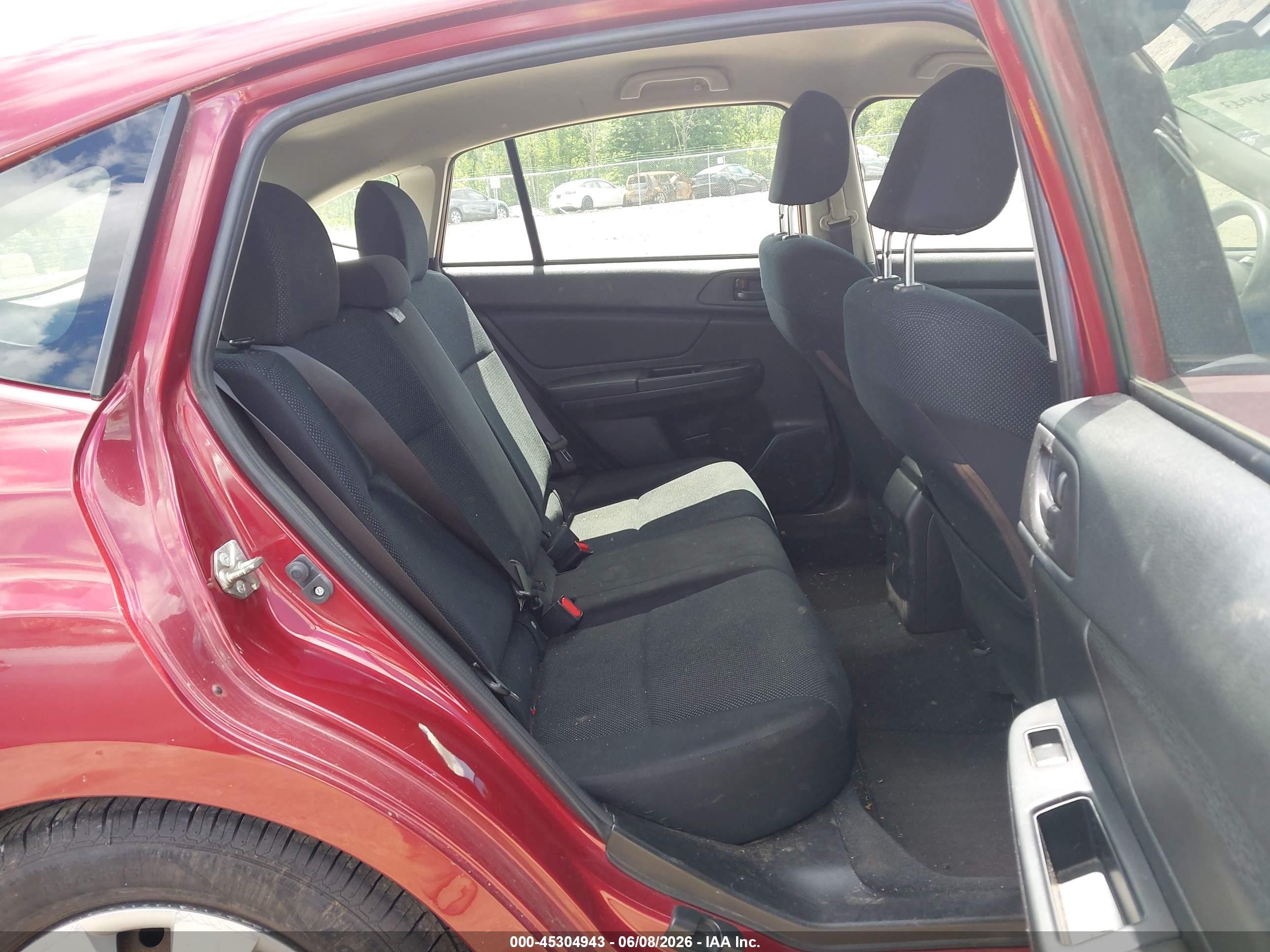 2013 Subaru Impreza 2.0i Burgundy vin: JF1GPAA67D2876549