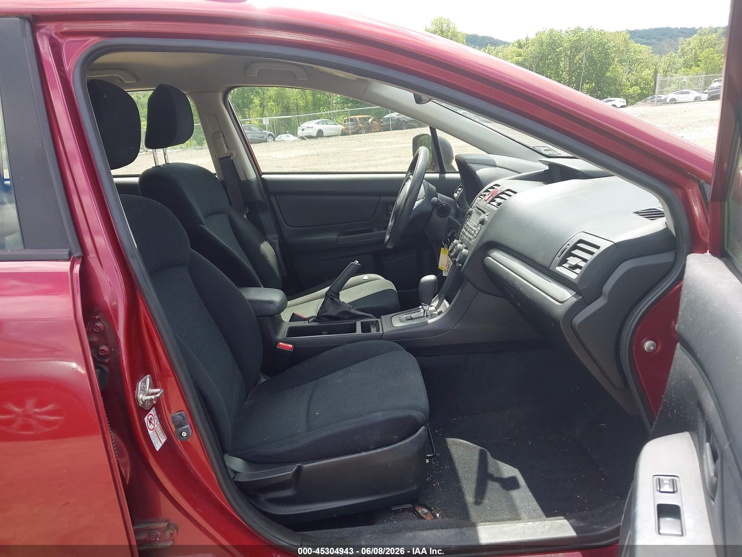 2013 Subaru Impreza 2.0i Burgundy vin: JF1GPAA67D2876549