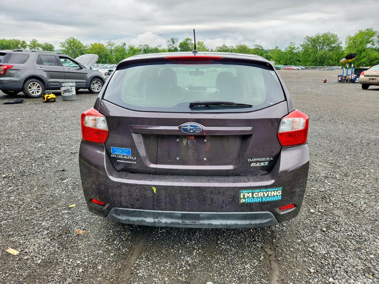 2013 Subaru Impreza Purple vin: JF1GPAA67D2879080
