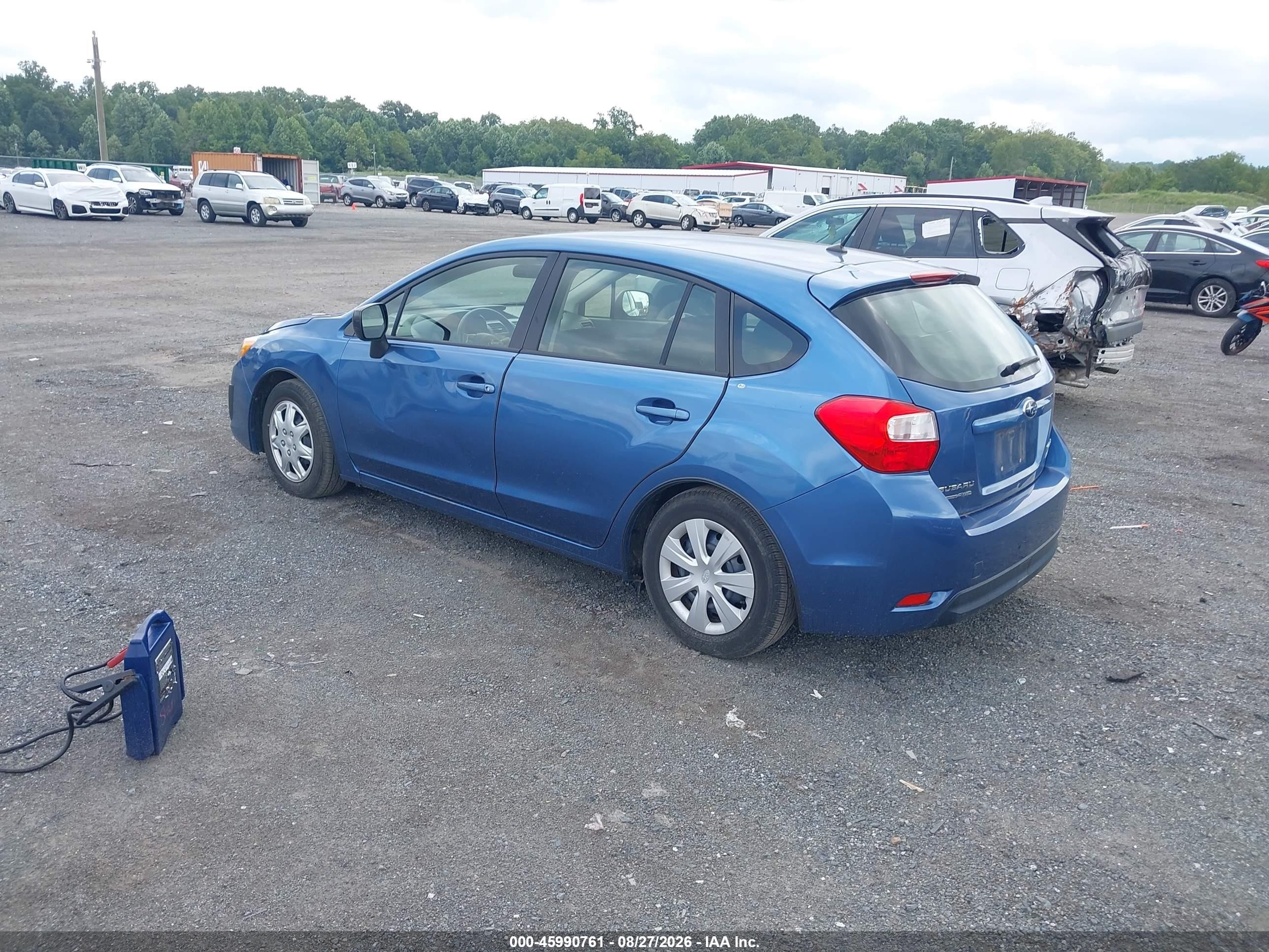 2014 Subaru Impreza 2.0i Blue vin: JF1GPAA67E8307618