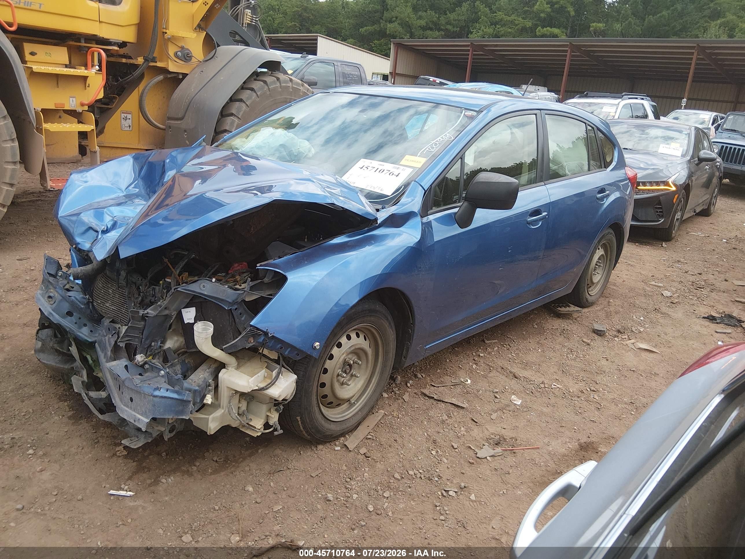 2014 Subaru Impreza 2.0i Blue vin: JF1GPAA67EH321549