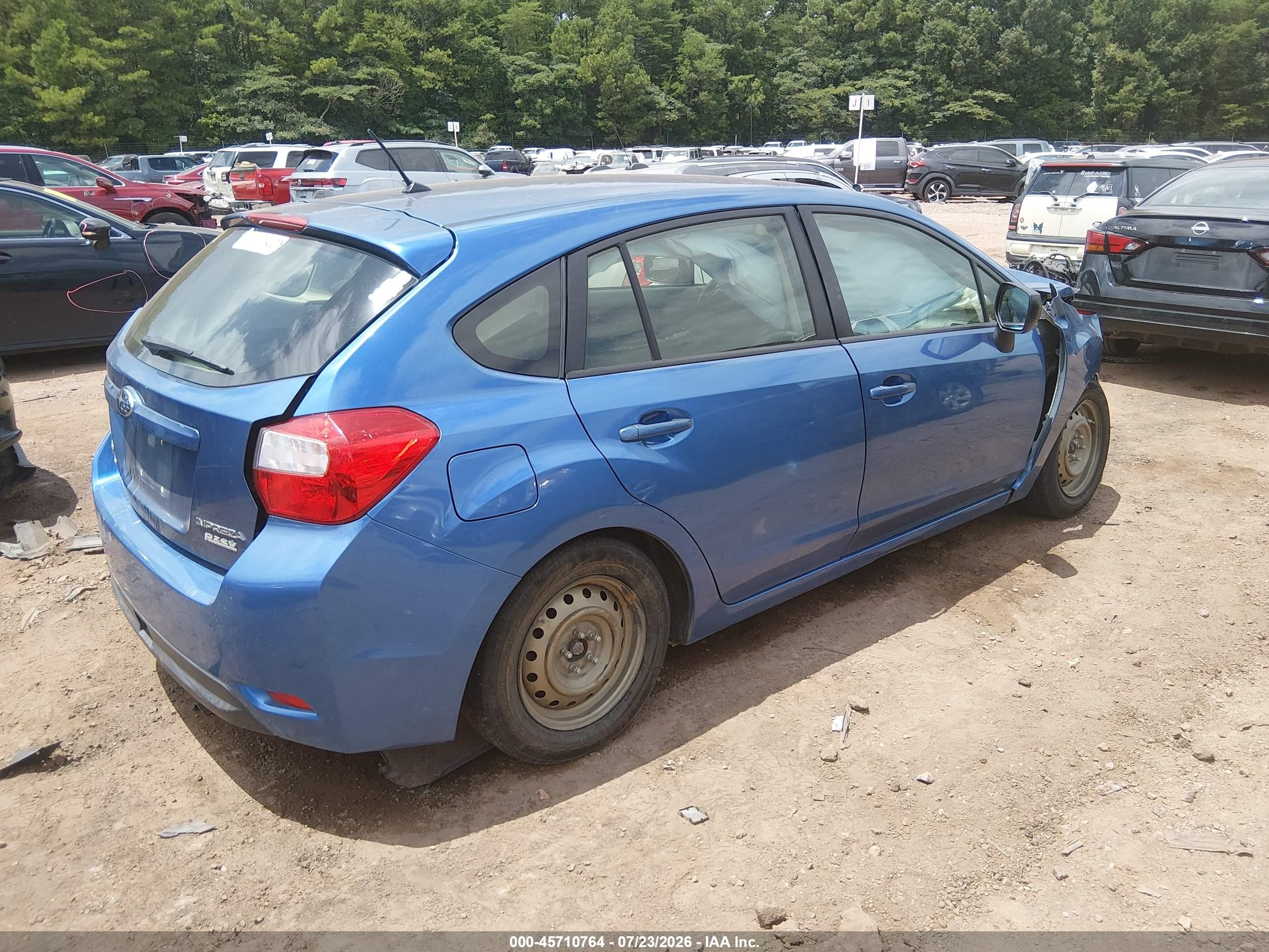 2014 Subaru Impreza 2.0i Blue vin: JF1GPAA67EH321549