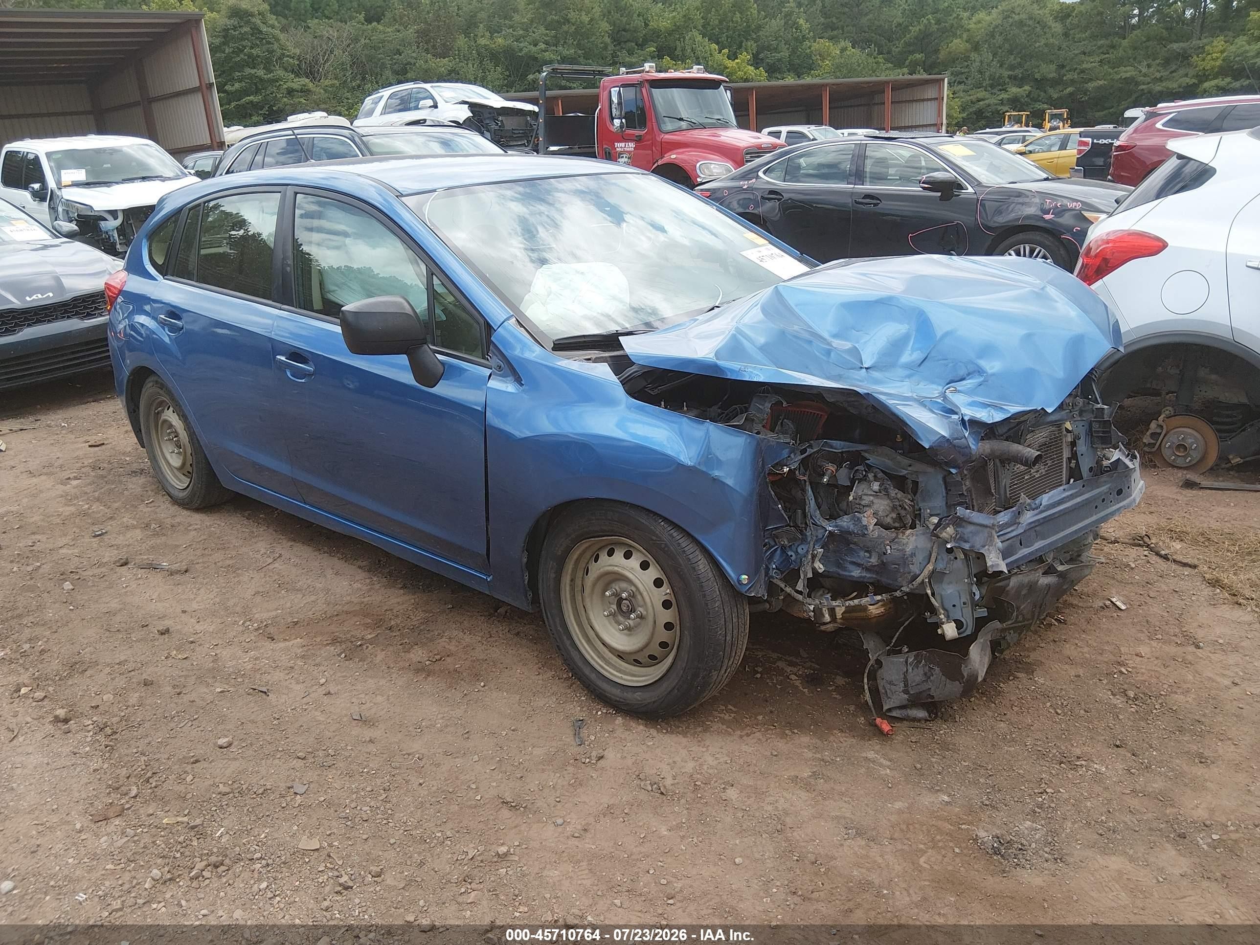 2014 Subaru Impreza 2.0i Синий vin: JF1GPAA67EH321549
