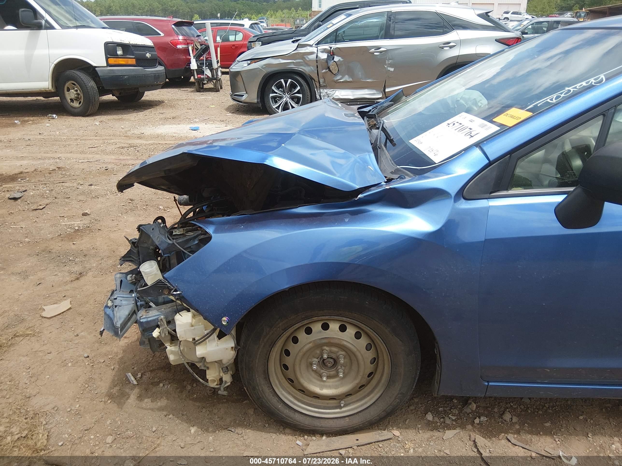 2014 Subaru Impreza 2.0i Blue vin: JF1GPAA67EH321549