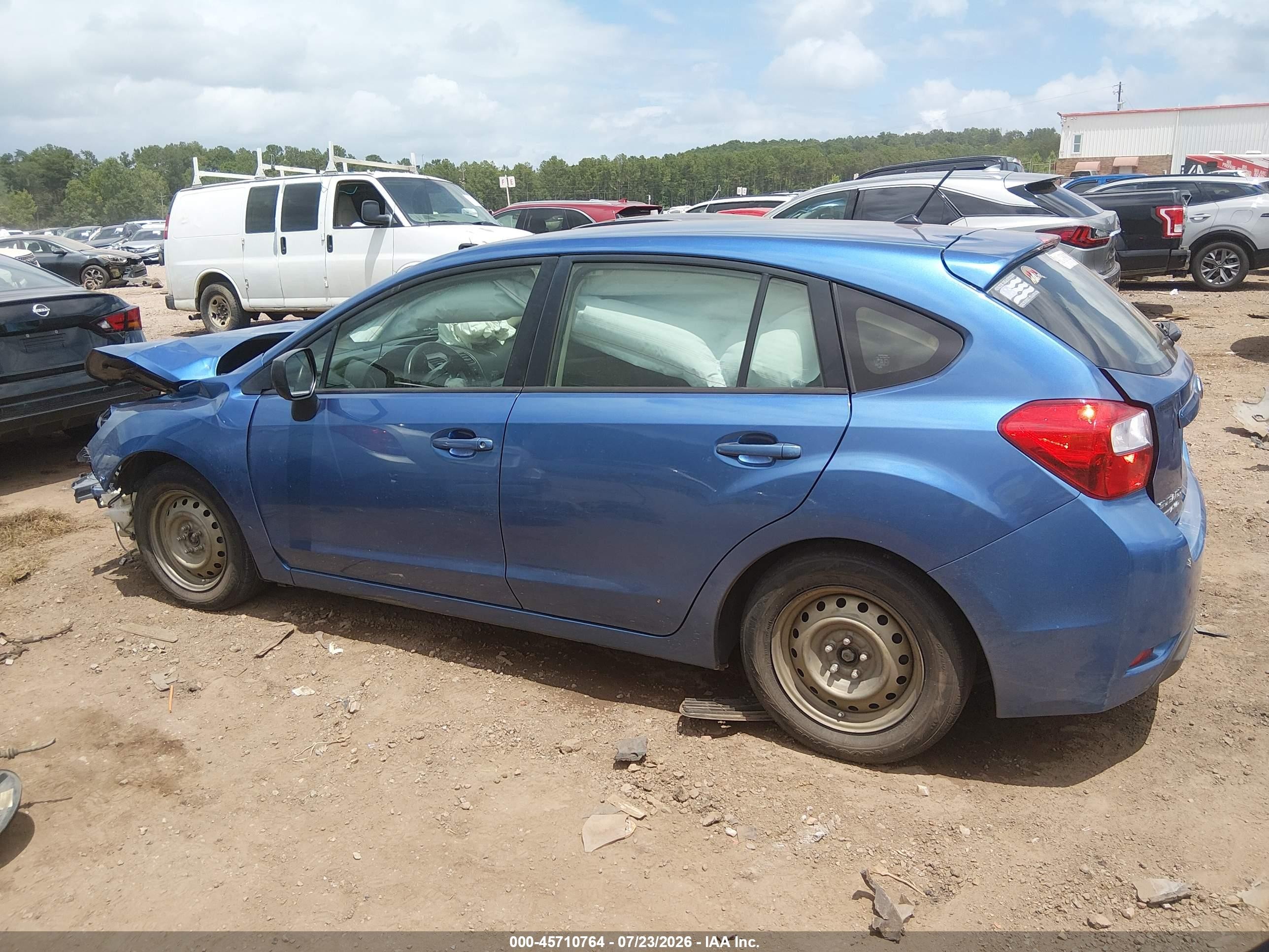 2014 Subaru Impreza 2.0i Blue vin: JF1GPAA67EH321549