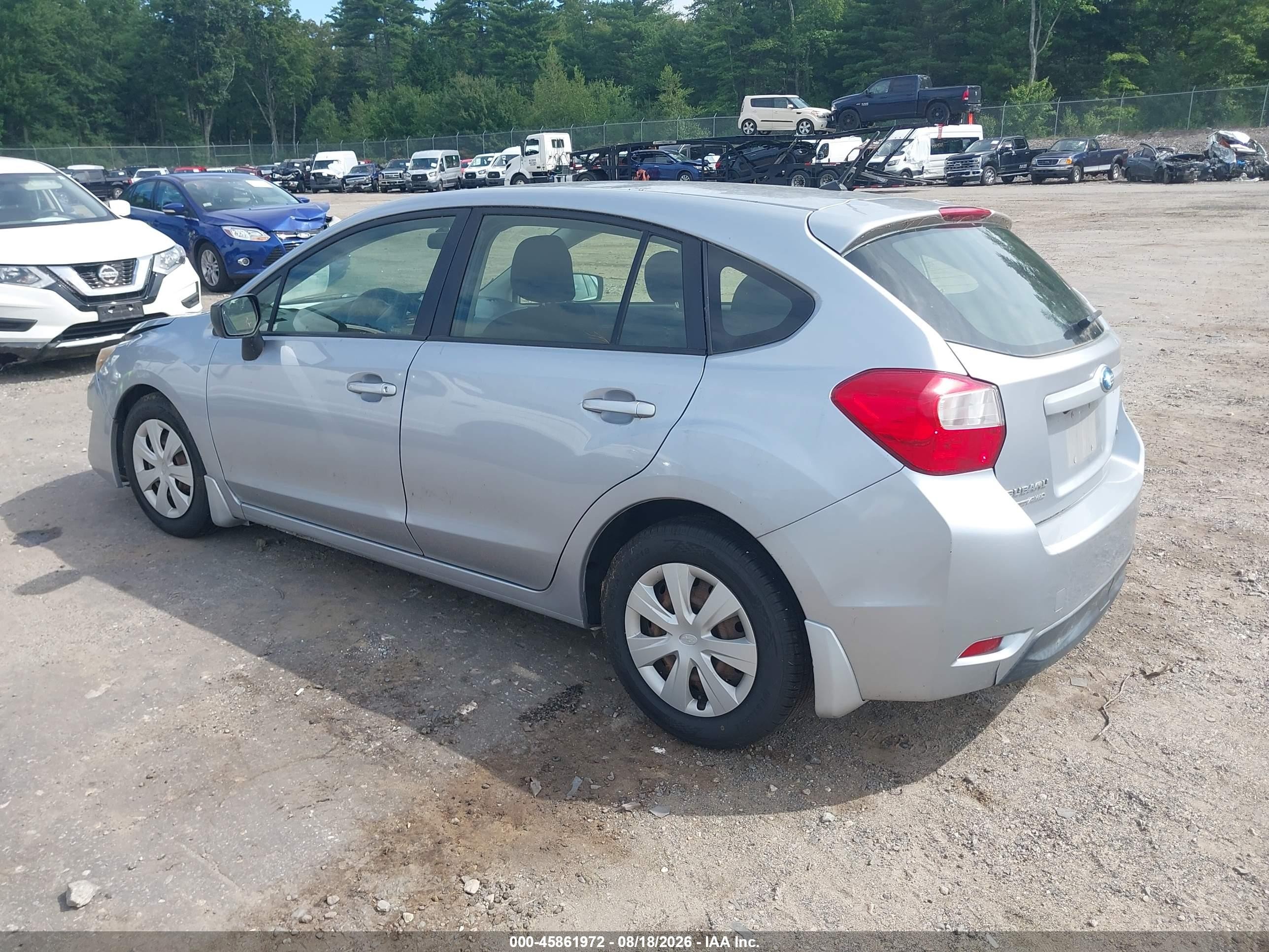 2015 Subaru Impreza 2.0i Silver vin: JF1GPAA67F8200991