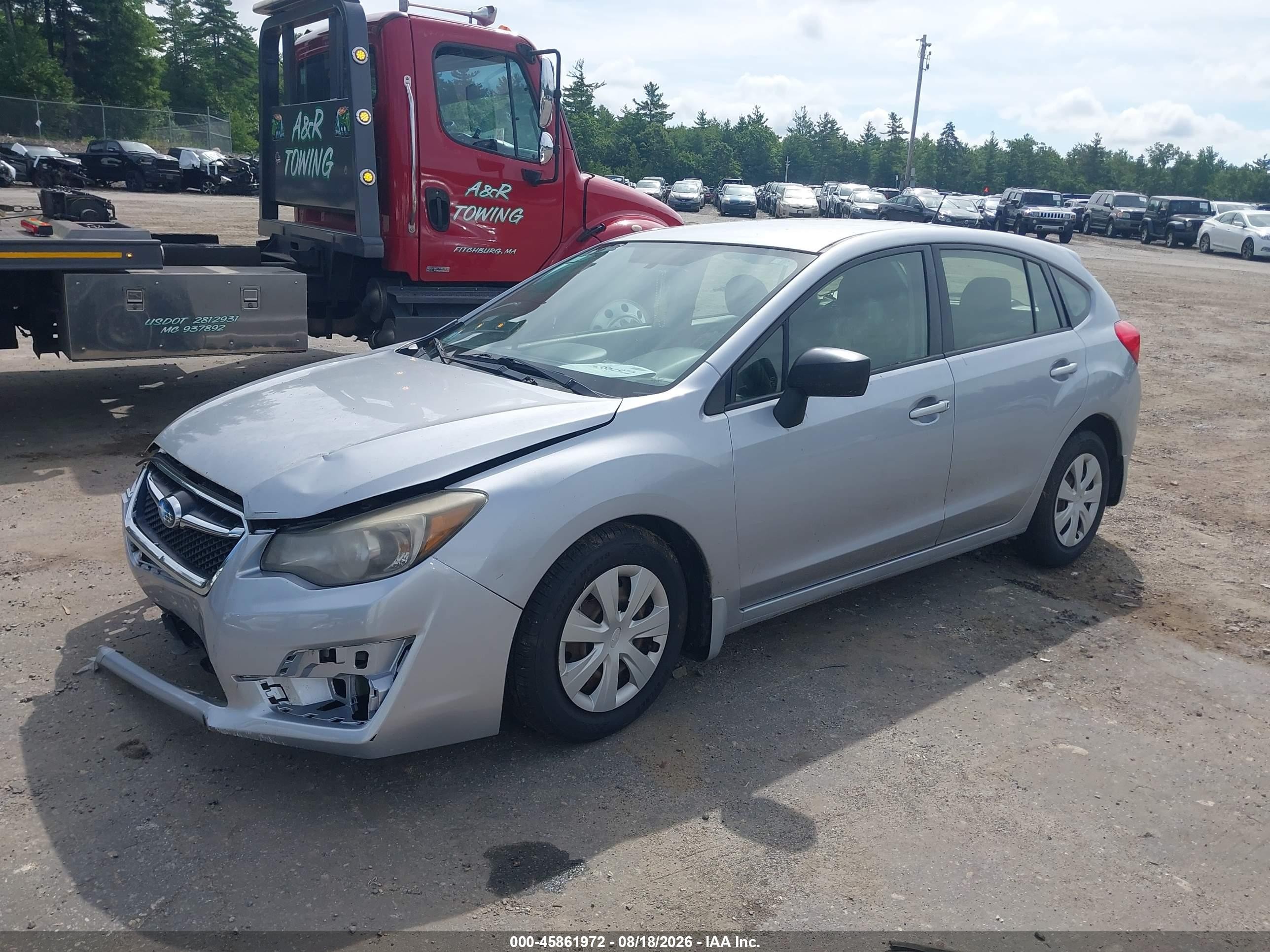 2015 Subaru Impreza 2.0i Silver vin: JF1GPAA67F8200991