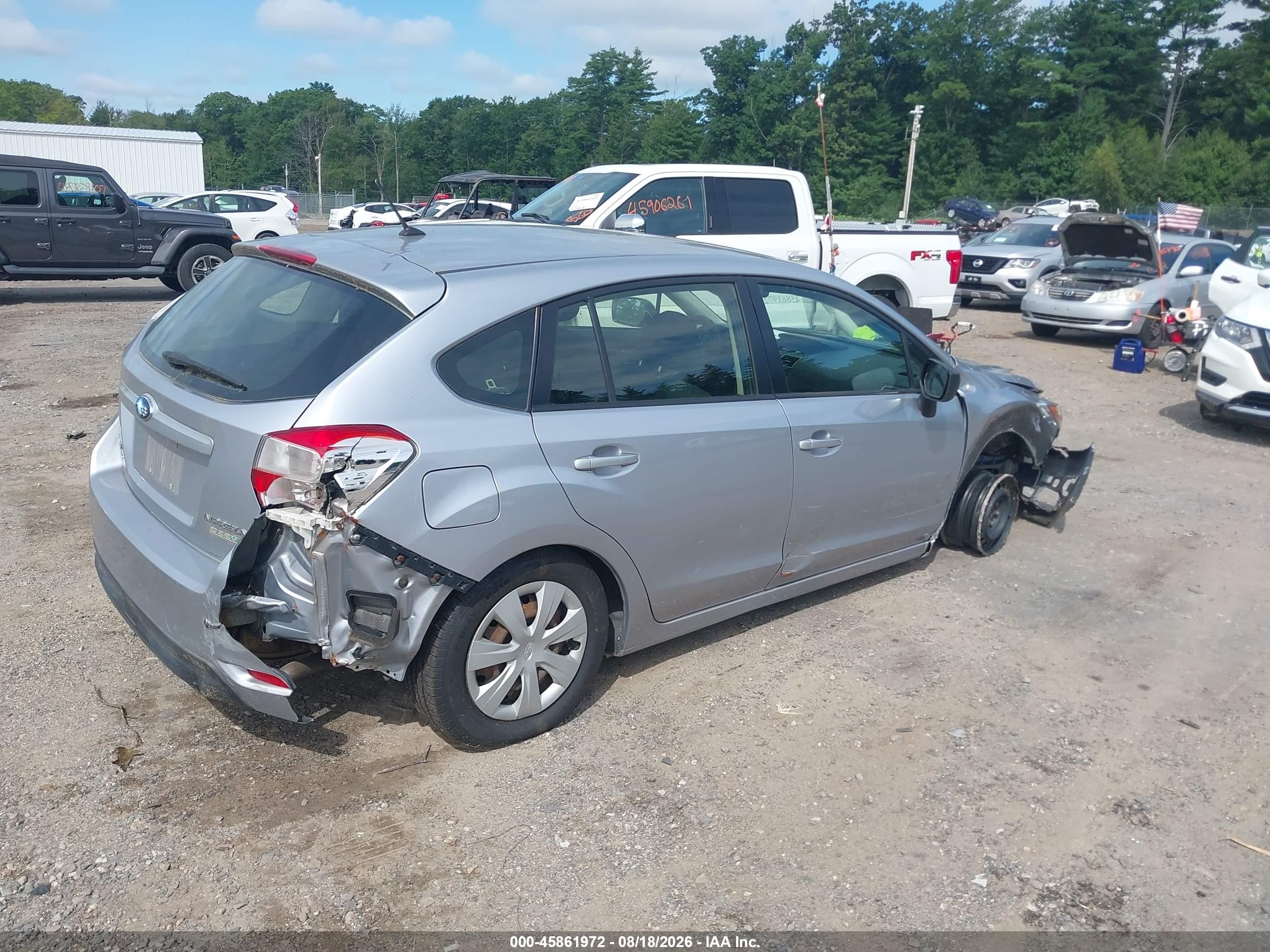 2015 Subaru Impreza 2.0i Silver vin: JF1GPAA67F8200991