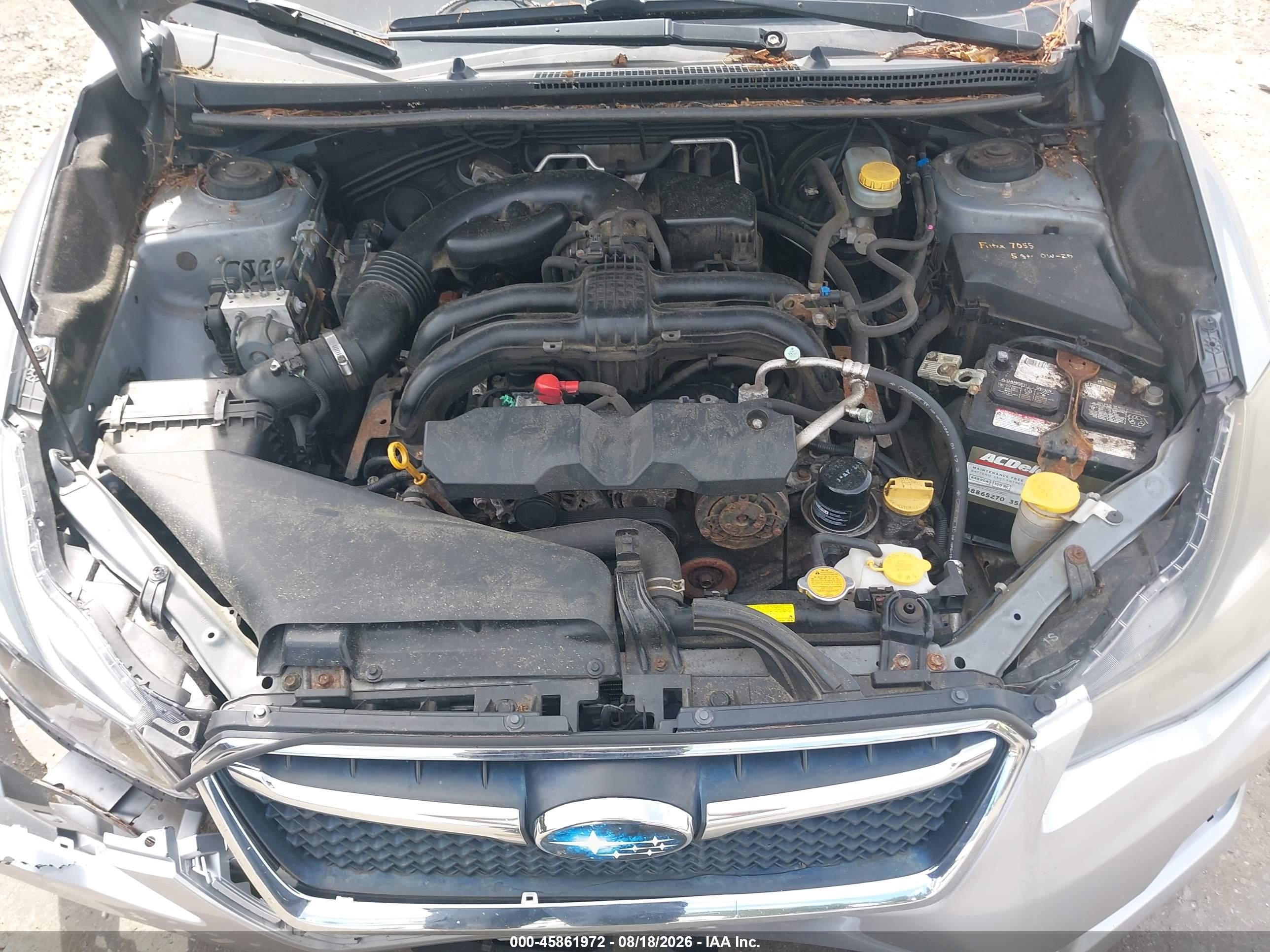 2015 Subaru Impreza 2.0i Silver vin: JF1GPAA67F8200991