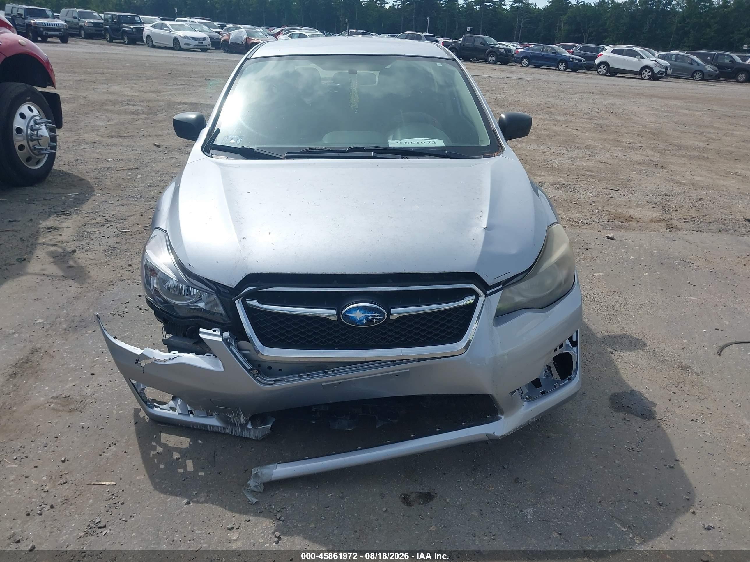 2015 Subaru Impreza 2.0i Silver vin: JF1GPAA67F8200991