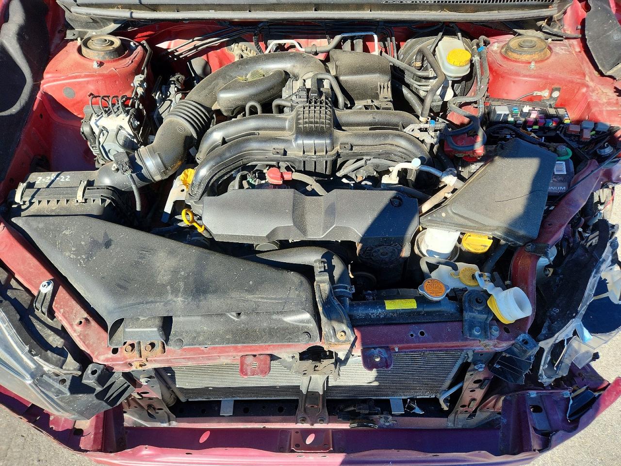 2015 Subaru Impreza Maroon vin: JF1GPAA67F9287642