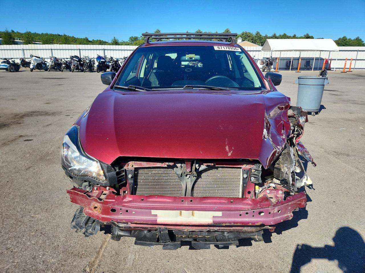 2015 Subaru Impreza Maroon vin: JF1GPAA67F9287642