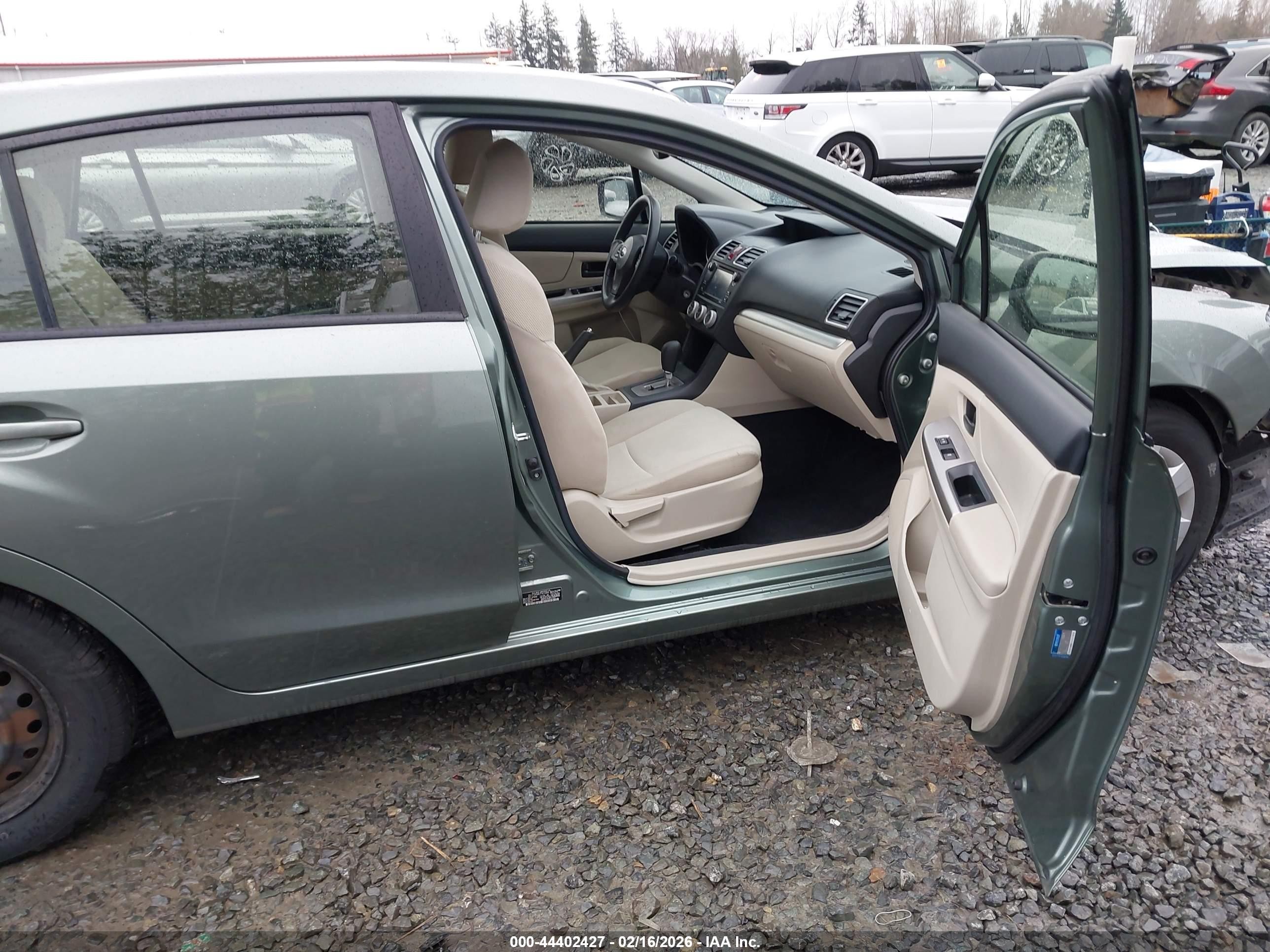 2015 Subaru Impreza 2.0i Green vin: JF1GPAA67FH210484