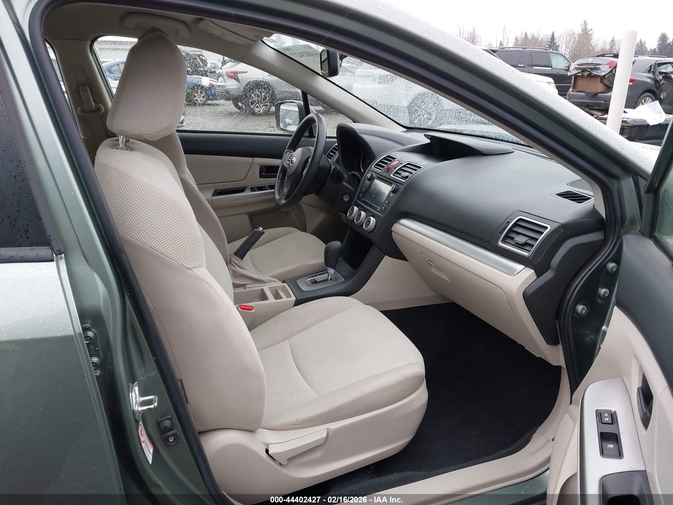 2015 Subaru Impreza 2.0i Green vin: JF1GPAA67FH210484
