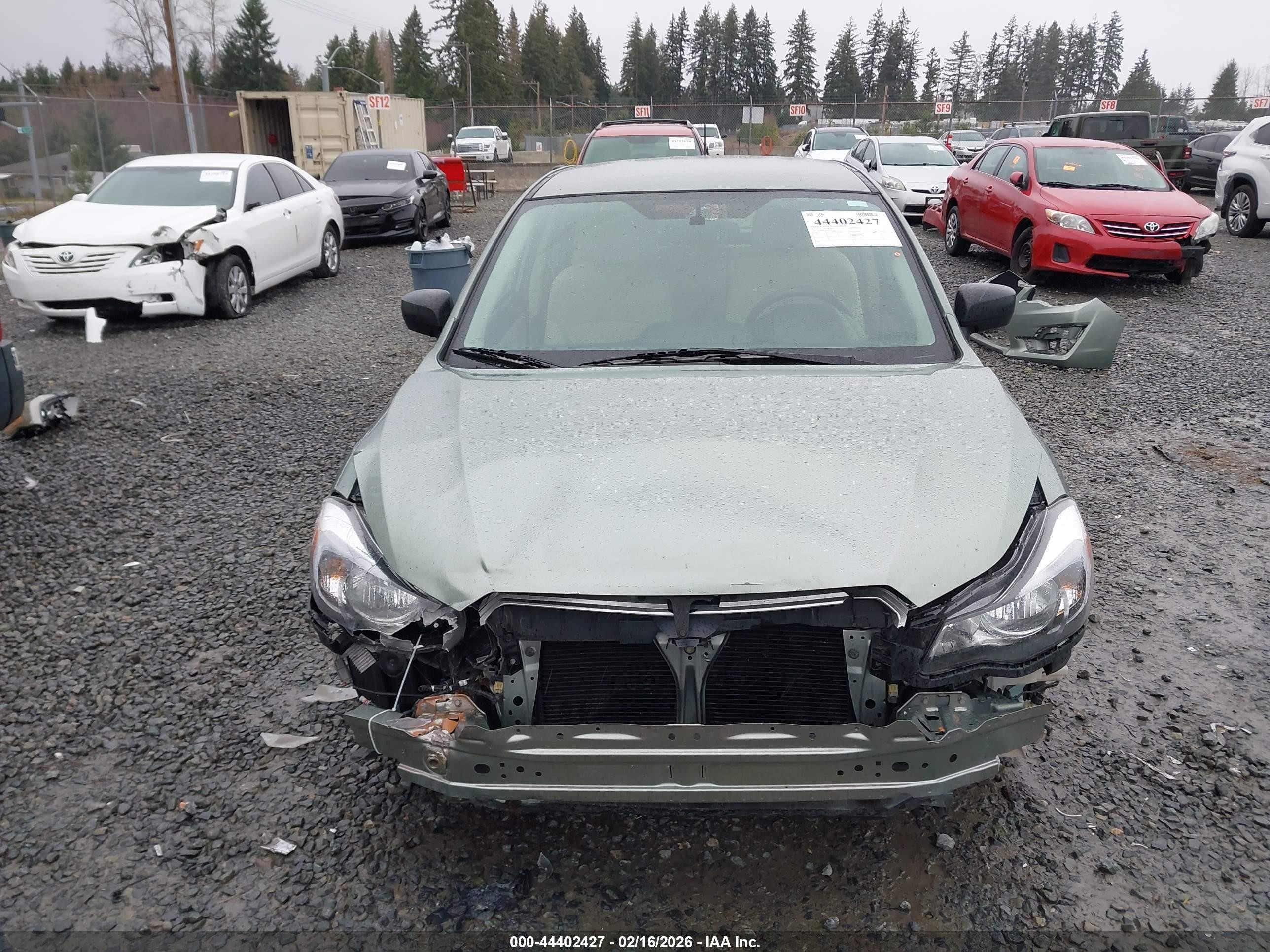 2015 Subaru Impreza 2.0i Green vin: JF1GPAA67FH210484