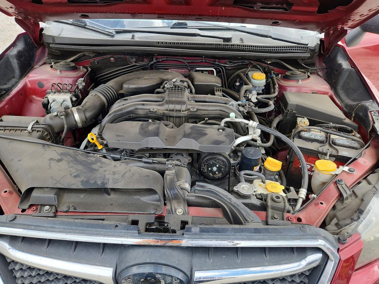 2015 Subaru Impreza Red vin: JF1GPAA67FH240004
