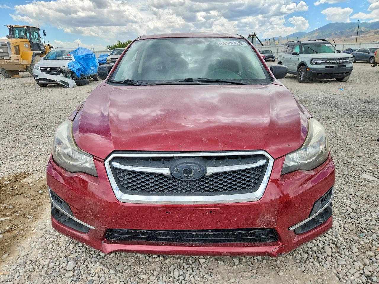 2015 Subaru Impreza Red vin: JF1GPAA67FH240004