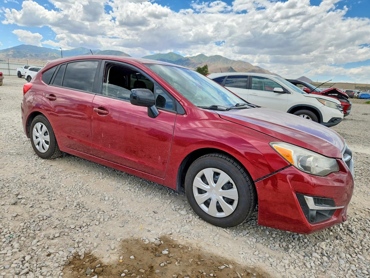 2015 Subaru Impreza Red vin: JF1GPAA67FH240004