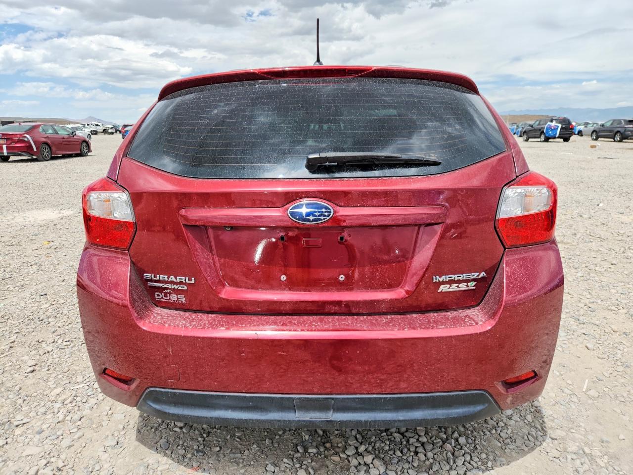 2015 Subaru Impreza Red vin: JF1GPAA67FH240004