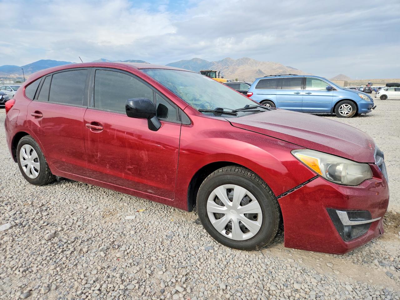 2015 Subaru Impreza Темно-бордовый vin: JF1GPAA67FH240004