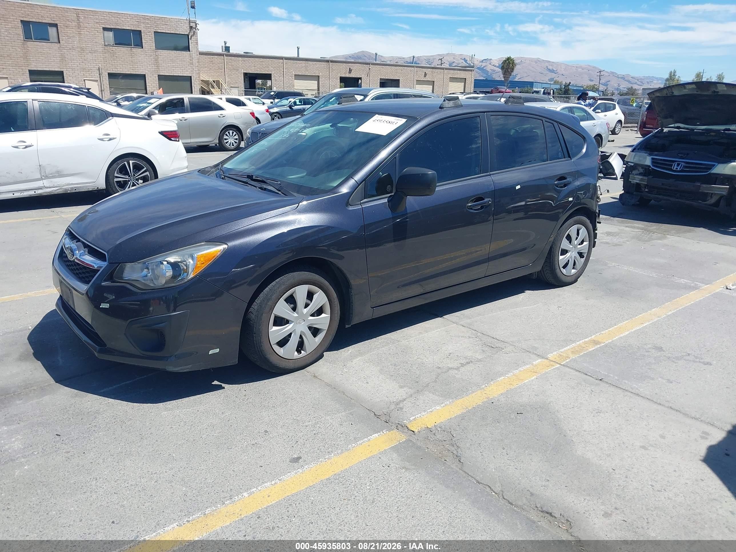 2012 Subaru Impreza 2.0i Gray vin: JF1GPAA68CH239259