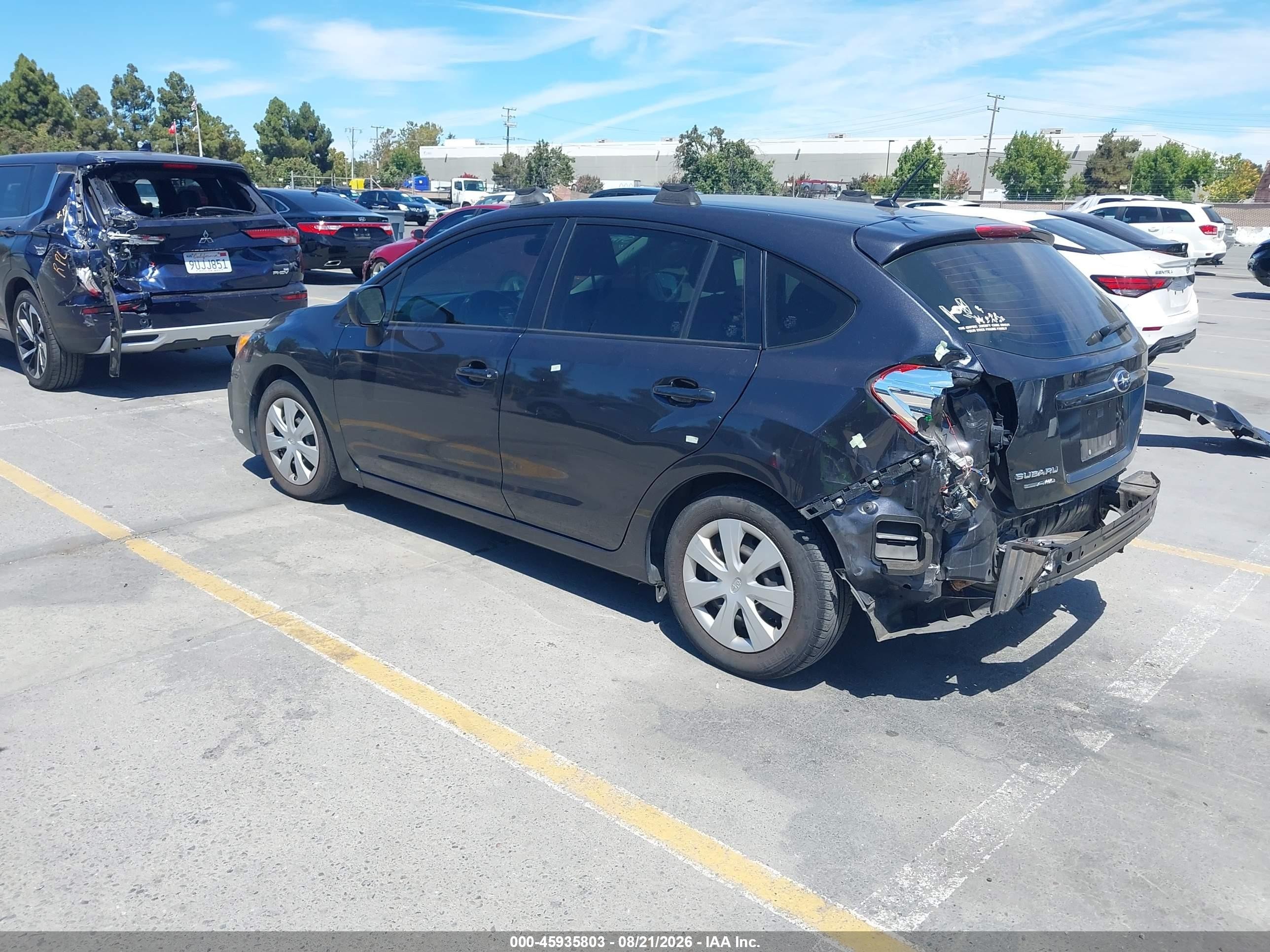 2012 Subaru Impreza 2.0i Gray vin: JF1GPAA68CH239259