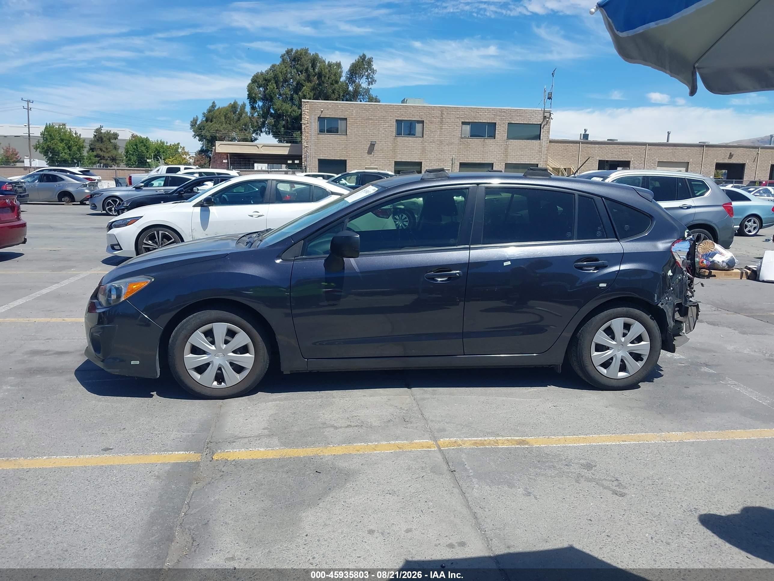 2012 Subaru Impreza 2.0i Gray vin: JF1GPAA68CH239259