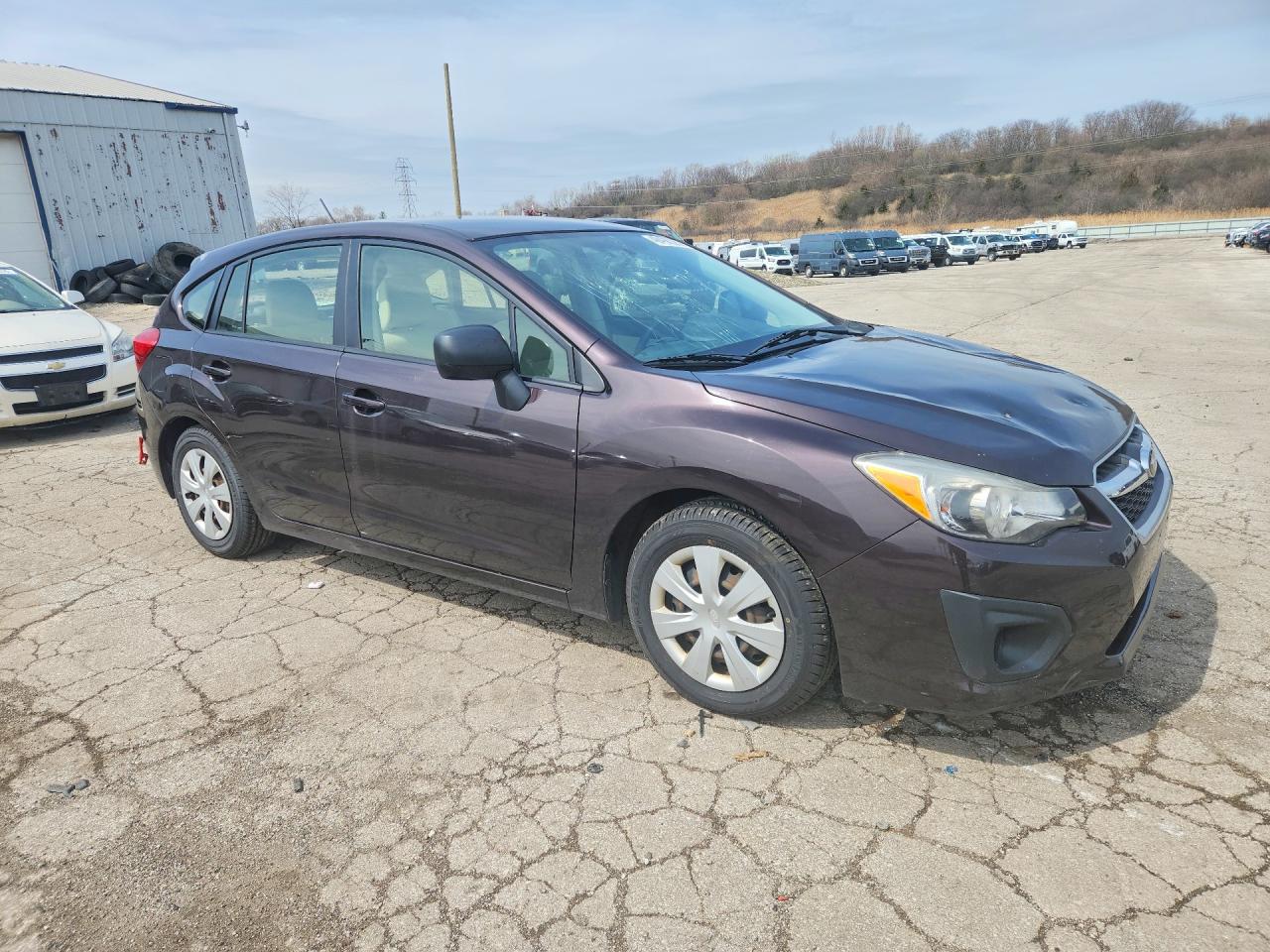 2013 Subaru Impreza Фиолетовый vin: JF1GPAA68D2851434
