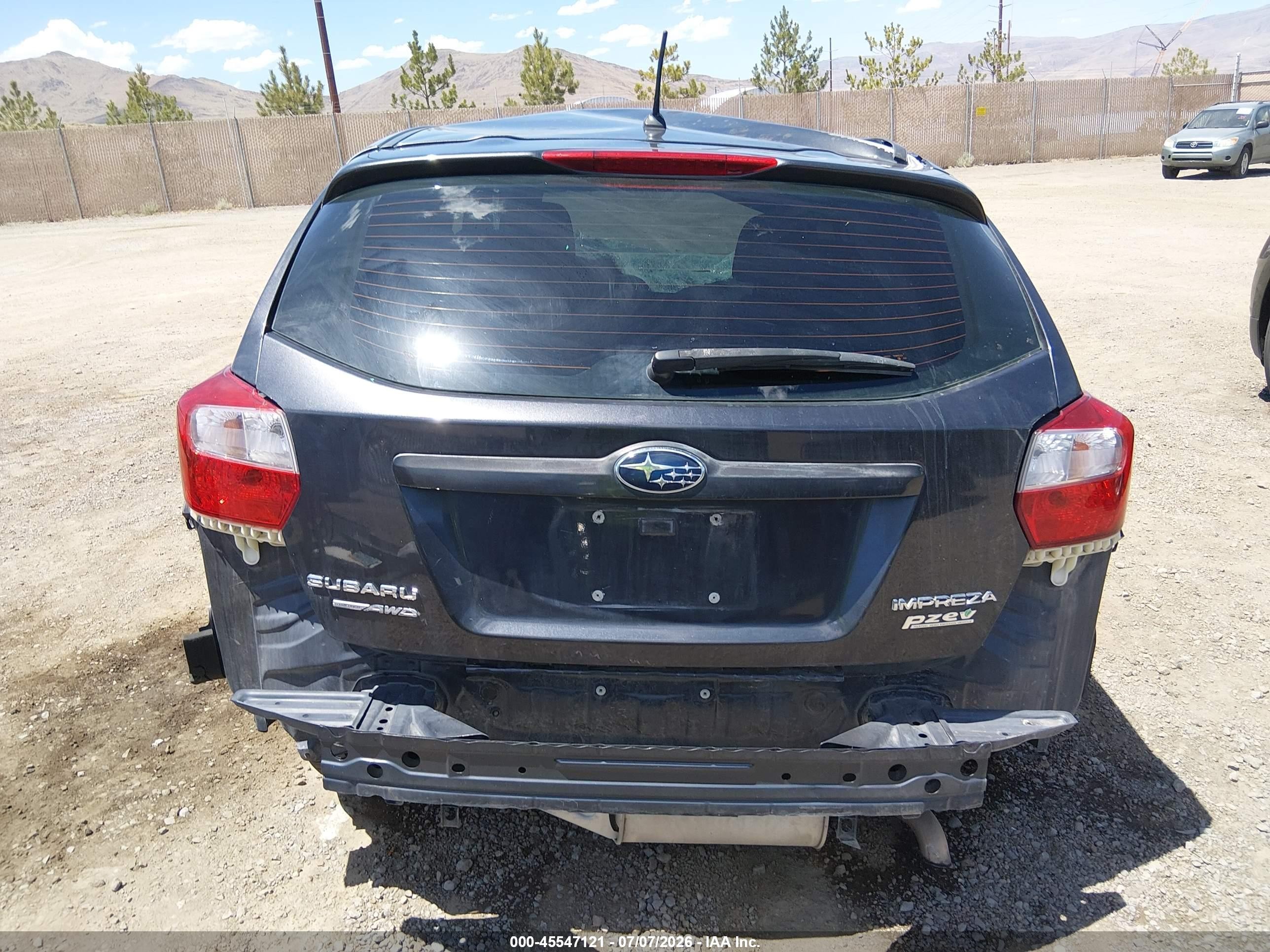 2013 Subaru Impreza 2.0i Серый vin: JF1GPAA68D2876639