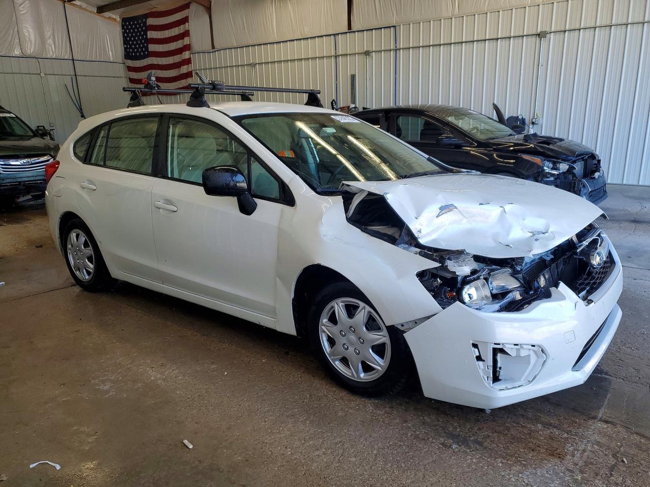 2013 Subaru Impreza White vin: JF1GPAA68DH866917