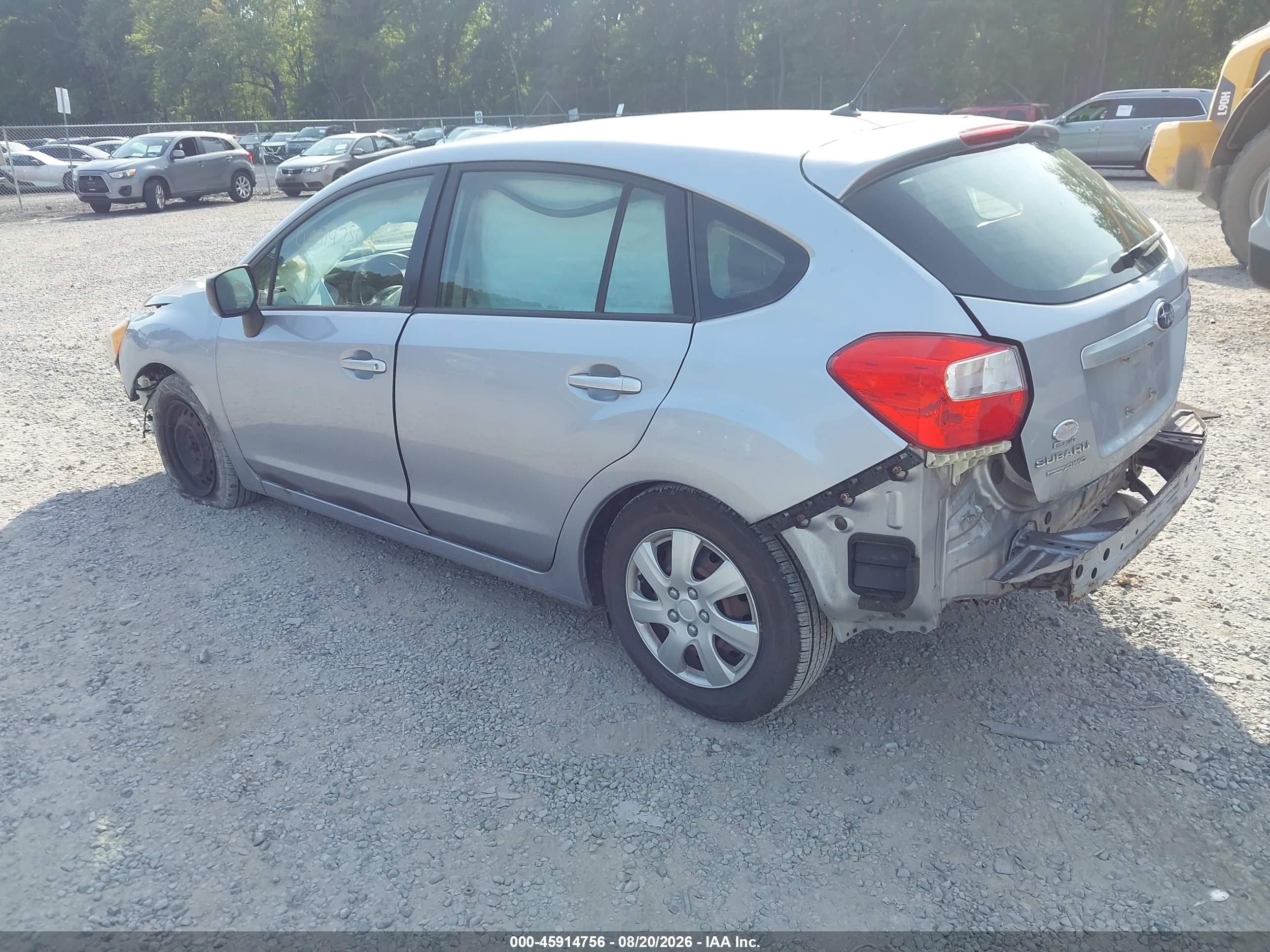 2014 Subaru Impreza 2.0i Silver vin: JF1GPAA68E8312388