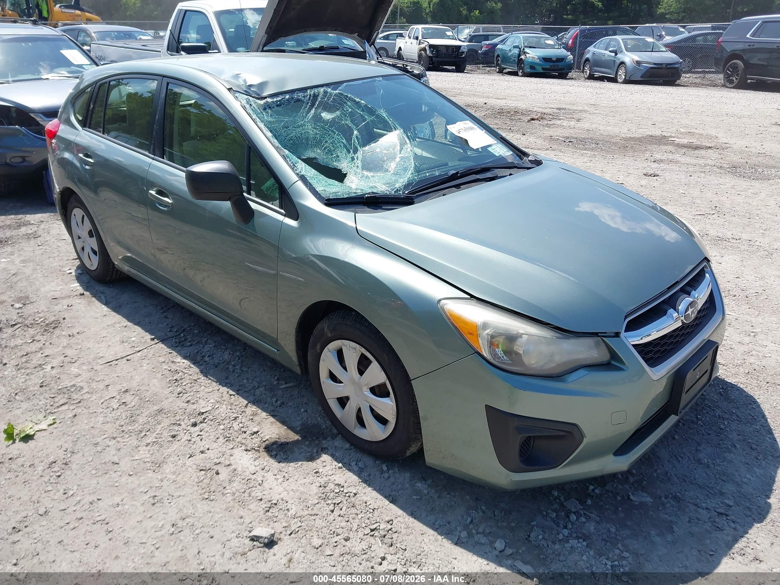 2014 Subaru Impreza 2.0i Green vin: JF1GPAA68E8314352