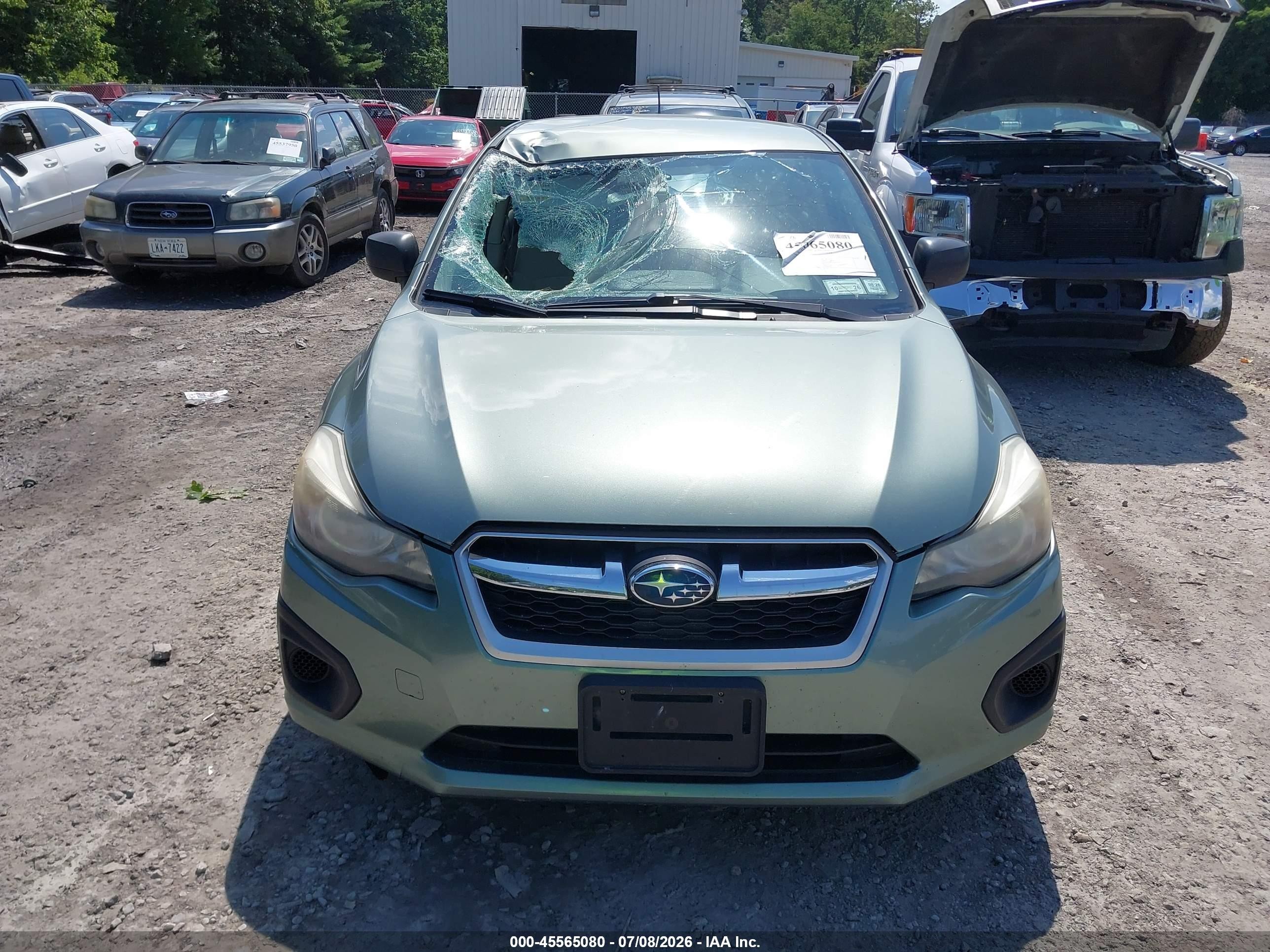 2014 Subaru Impreza 2.0i Green vin: JF1GPAA68E8314352