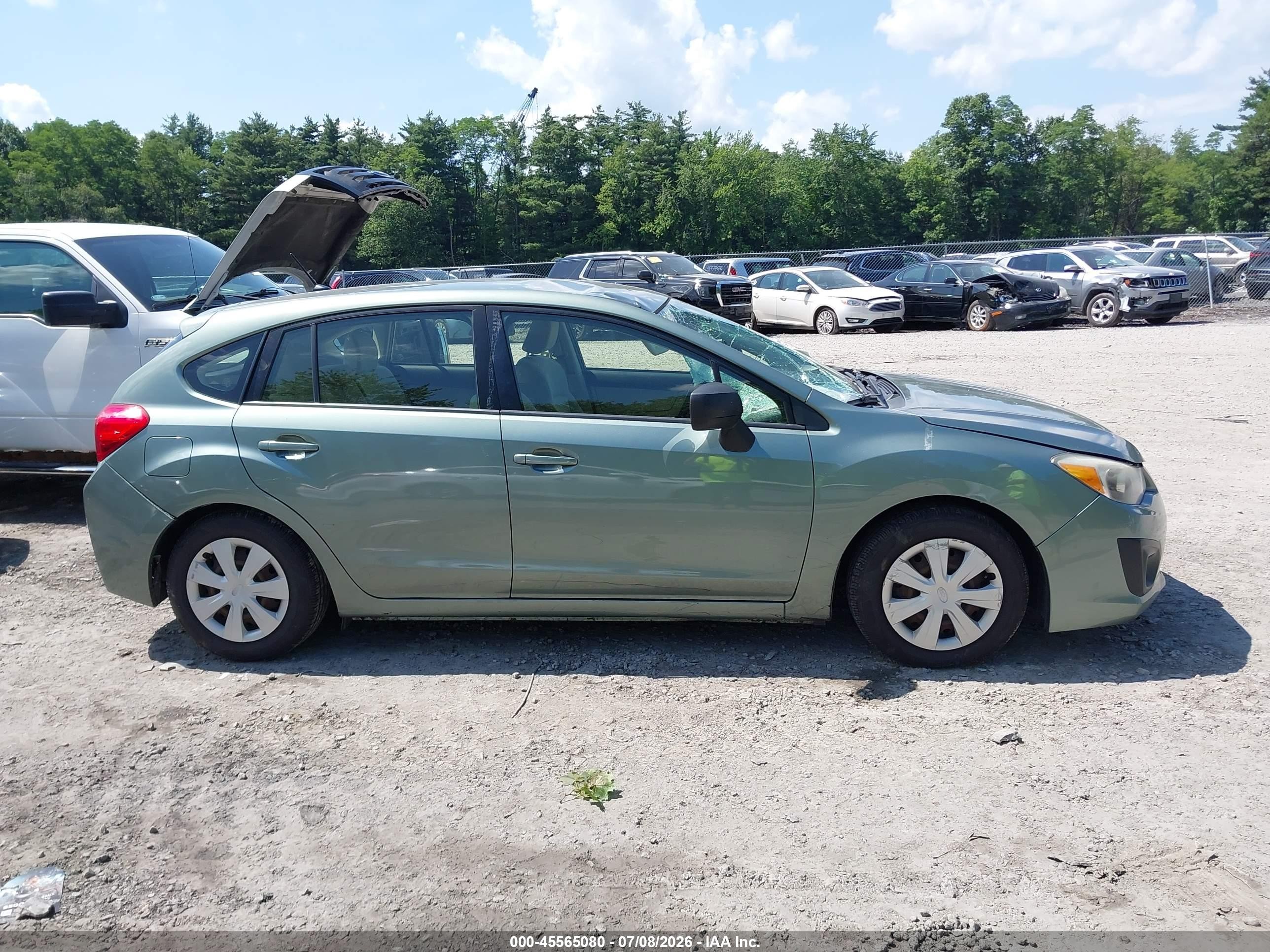 2014 Subaru Impreza 2.0i Green vin: JF1GPAA68E8314352