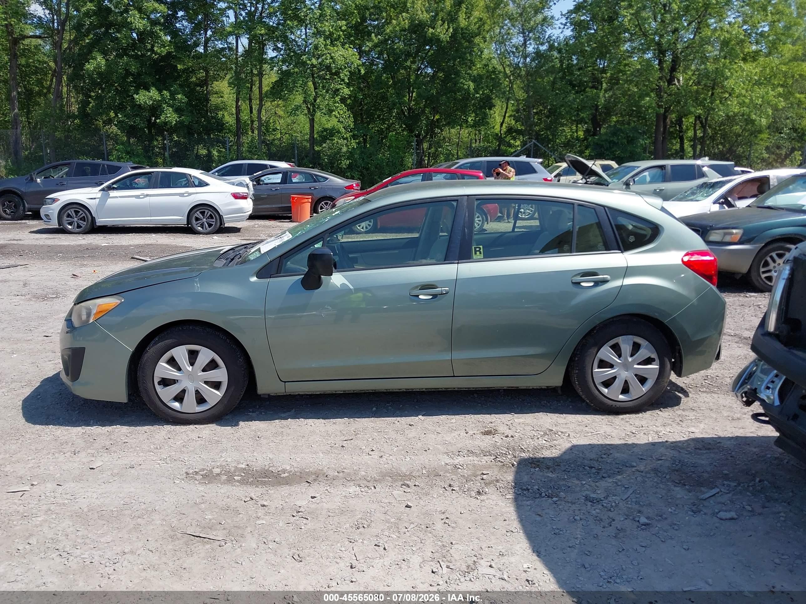 2014 Subaru Impreza 2.0i Green vin: JF1GPAA68E8314352