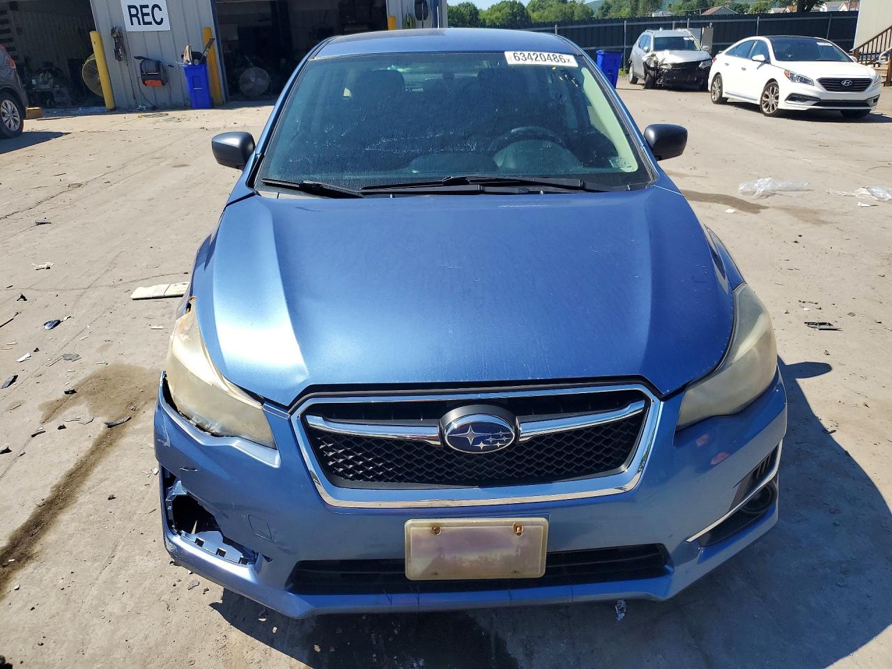 2015 Subaru Impreza Blue vin: JF1GPAA68F8228735