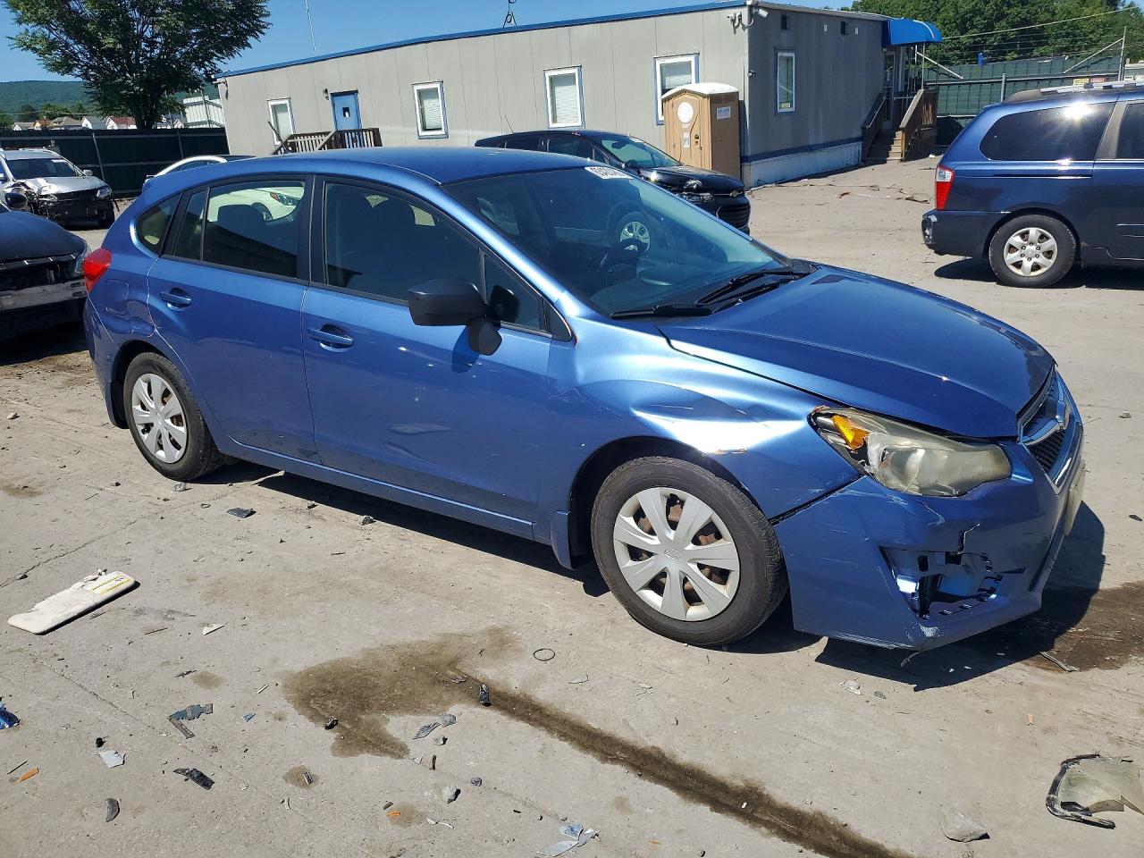 2015 Subaru Impreza Blue vin: JF1GPAA68F8228735