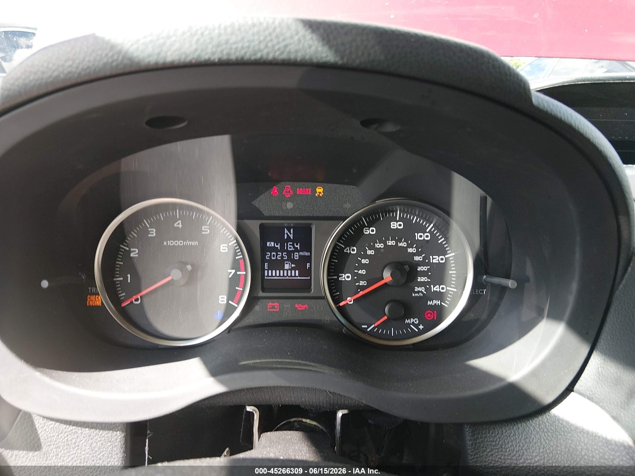 2015 Subaru Impreza 2.0i Red vin: JF1GPAA68F8322694