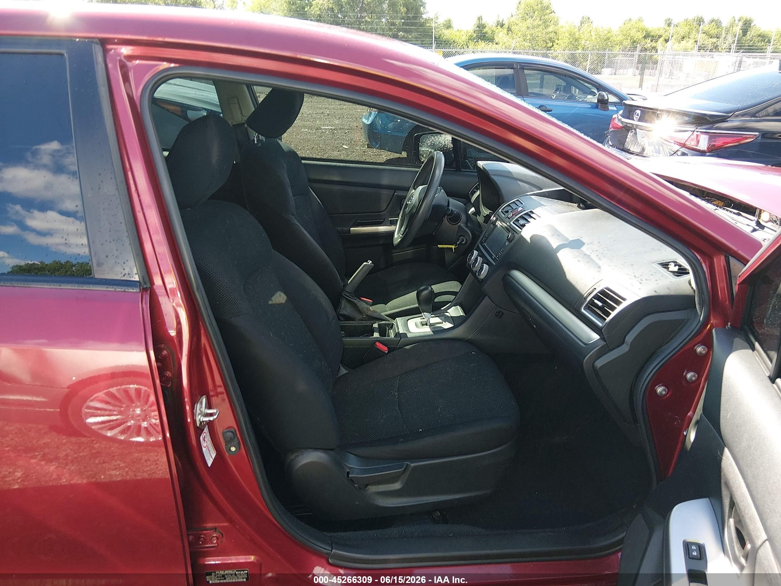 2015 Subaru Impreza 2.0i Red vin: JF1GPAA68F8322694