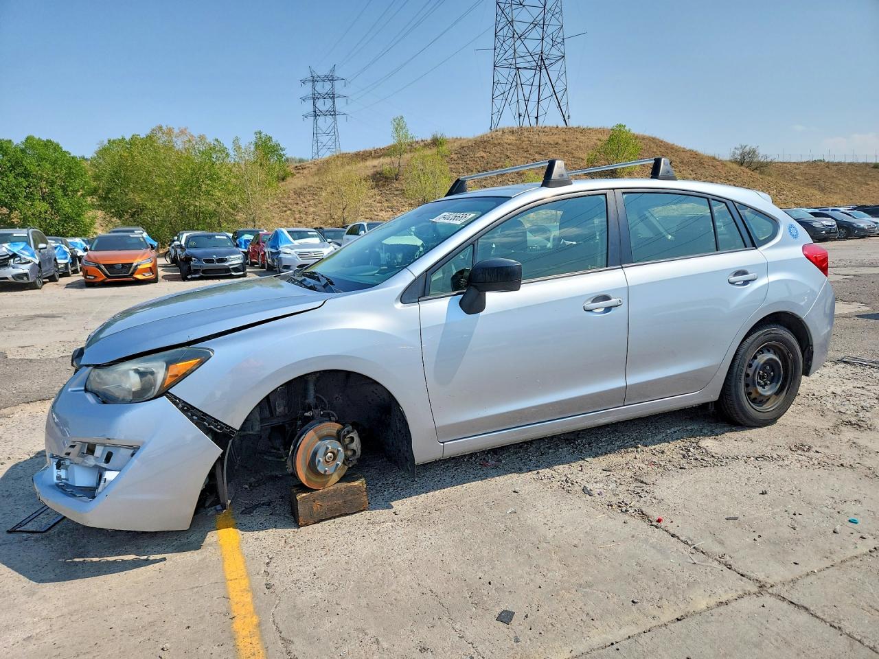 2015 Subaru Impreza Серебряный vin: JF1GPAA68FG297804